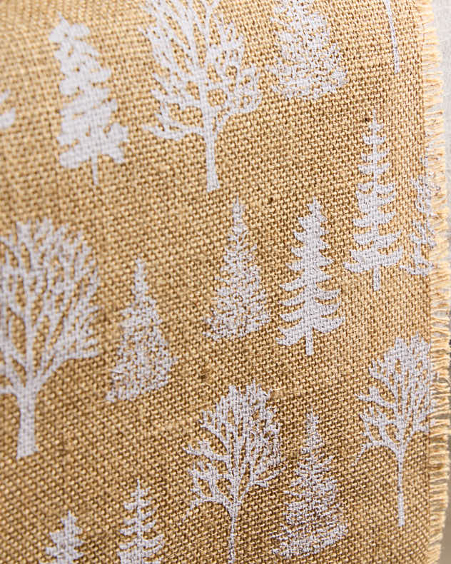 Woodland Tree Jute Table Runner