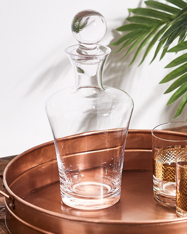 Contemporary Tall Sloped Decanter