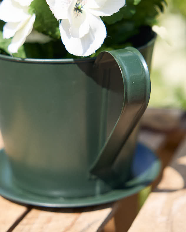 Emerald Green Tea Cup Planter