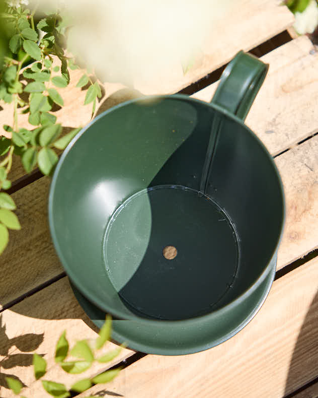 Emerald Green Tea Cup Planter