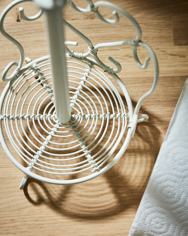 Ivory Heart Kitchen Roll Holder Dibor