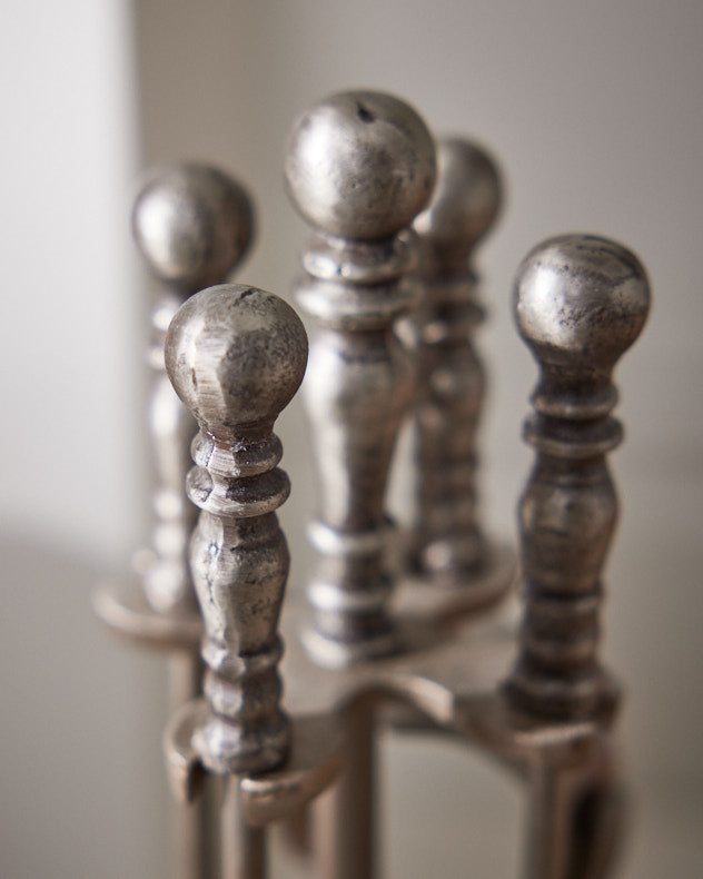 Pewter Fireside Companion Set