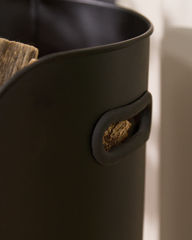 Firewood Bucket with Tools