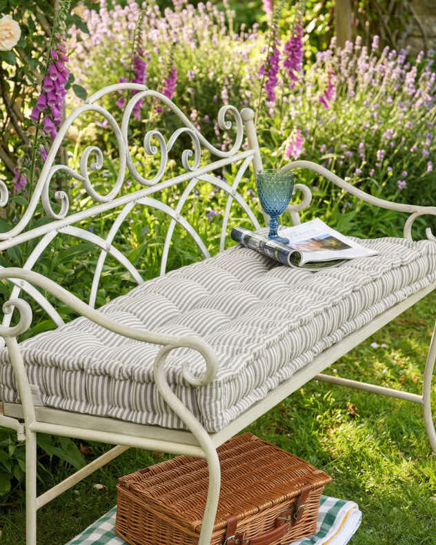 Vintage Stripe Bench Cushion