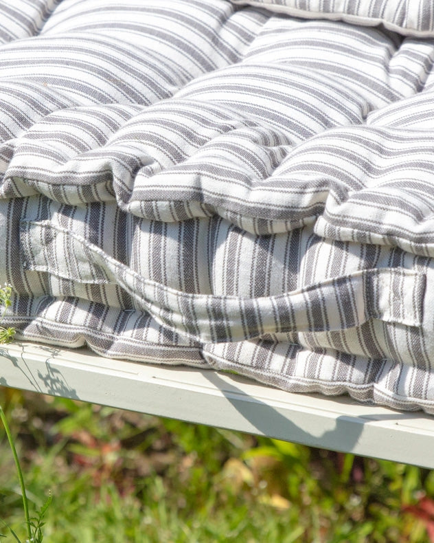Grey Striped Cushion