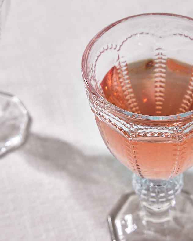 Verre à vin transparent Bella Perle