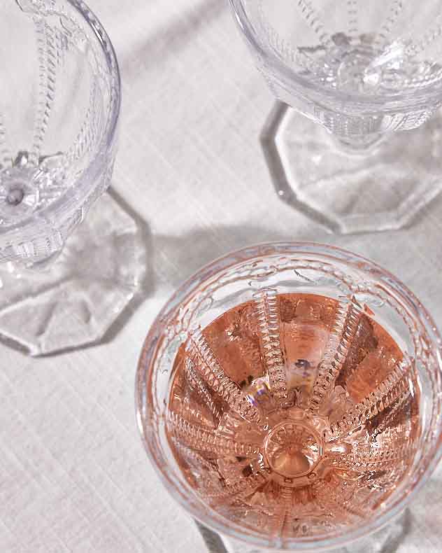 Verre à vin transparent Bella Perle