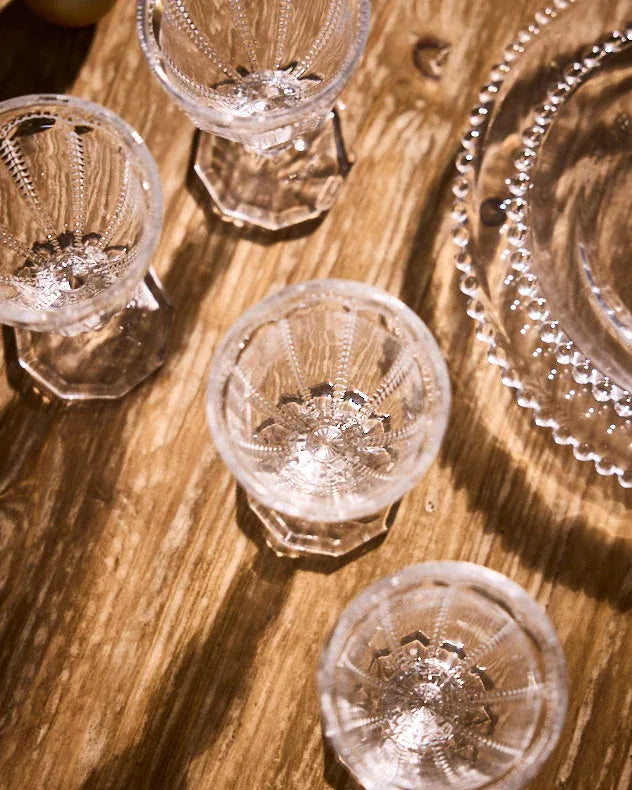 Bella Perle Clear Wine Goblet from top 