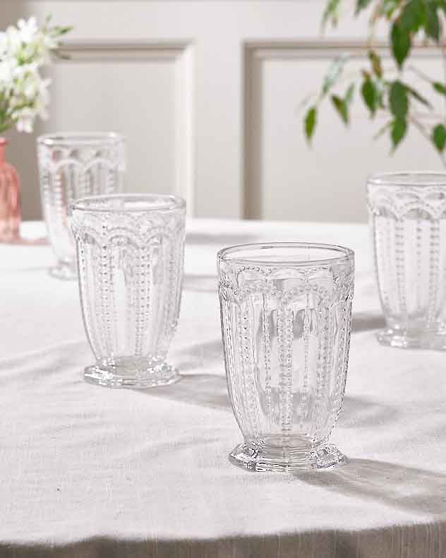 Grand gobelet transparent Bella Perle