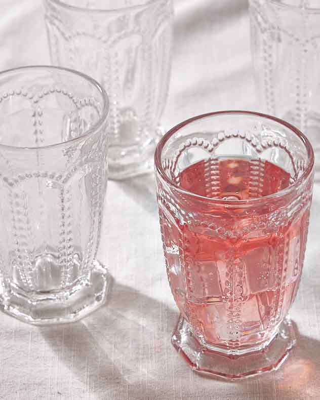 Grand gobelet transparent Bella Perle