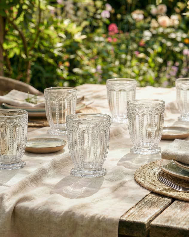 Single Clear Glass Tumblers - Bella Perle Clear Tumbler