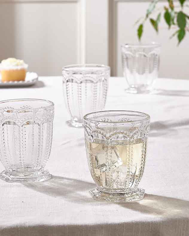 Verre transparent Bella Perle