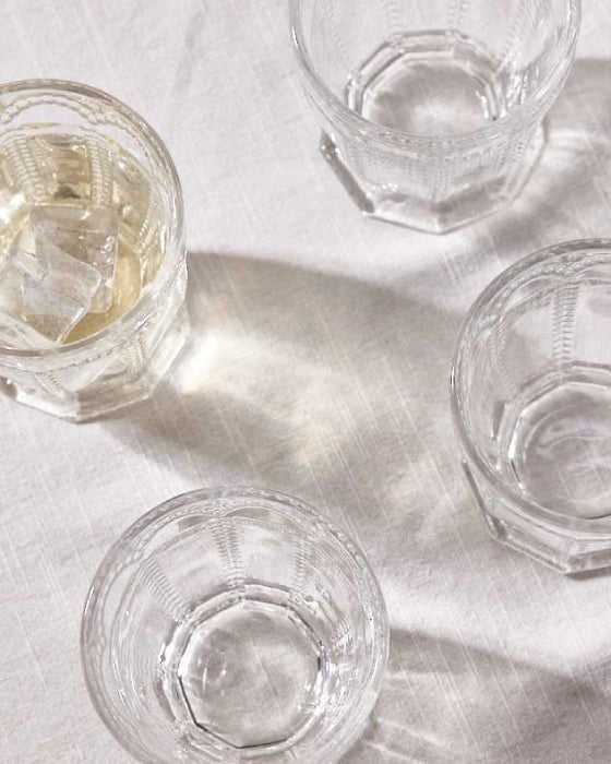 Set of 4 Bella Perle Clear Tumbler 