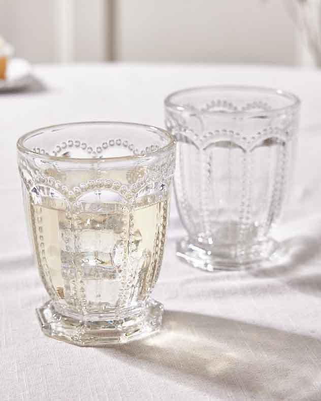 Tumblers Set of 2 - Bella Perle Clear Tumbler
