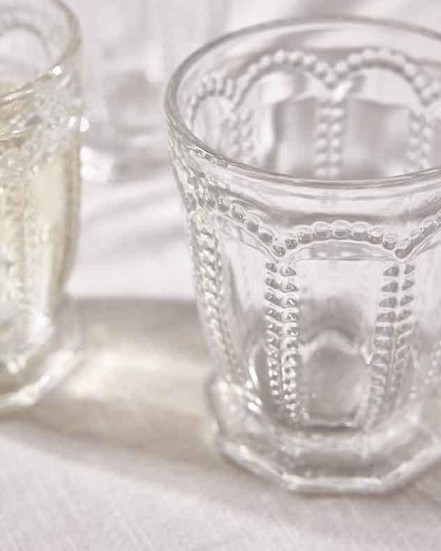 Verre transparent Bella Perle