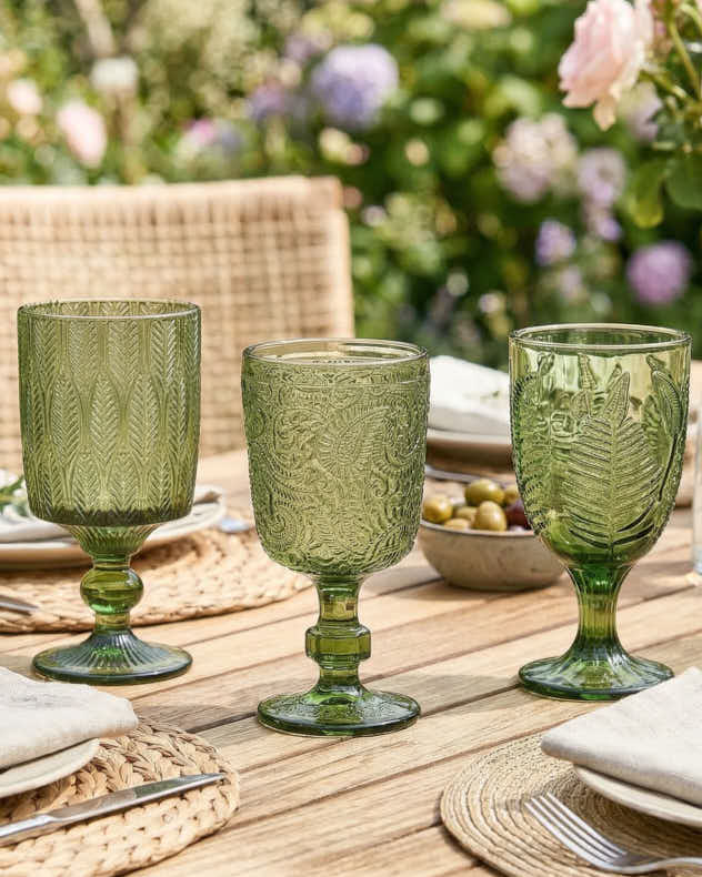 Nature Trail Mix and Match Wine Goblets