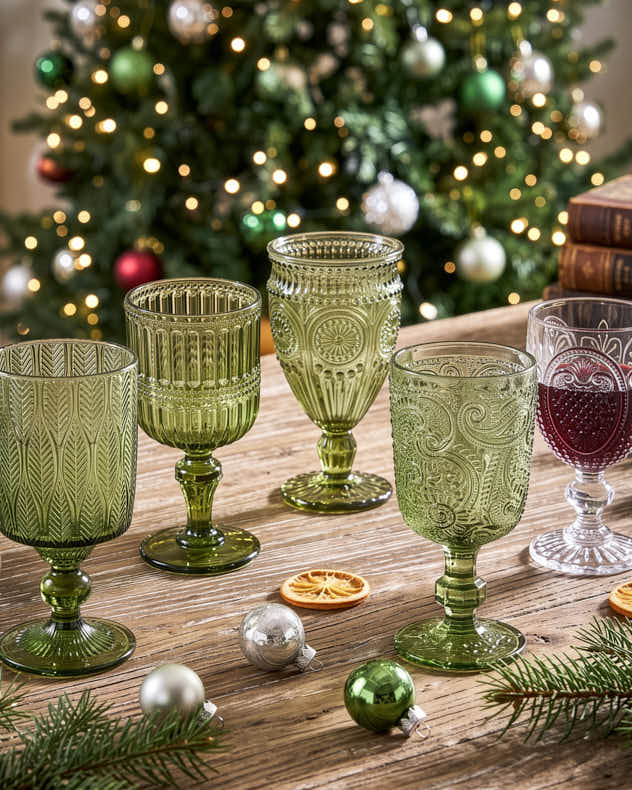 Emerald Forest Mix &amp; Match Glassware Collection