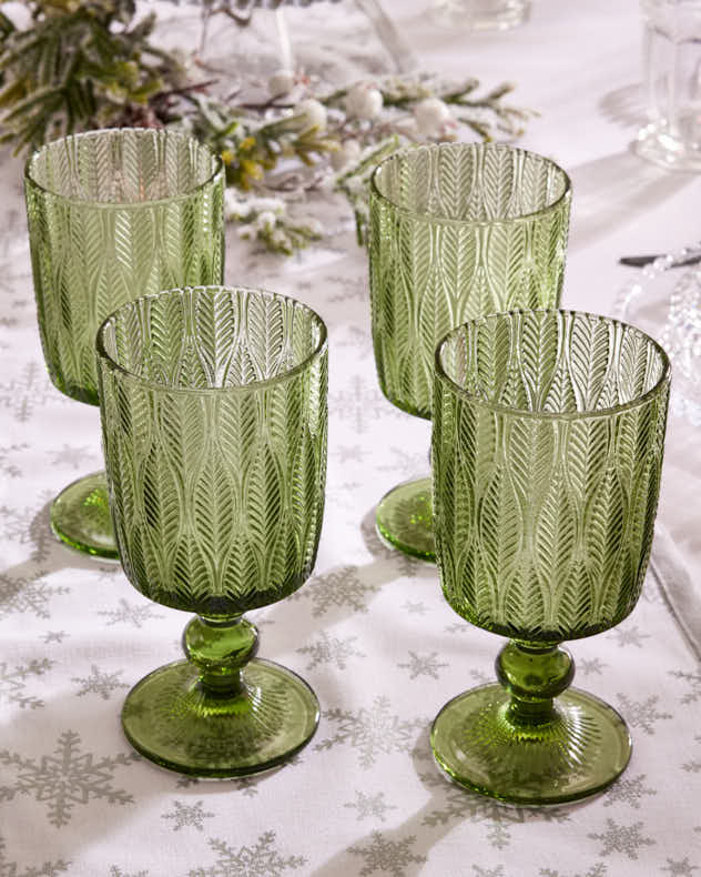 Botanical Green Goblet