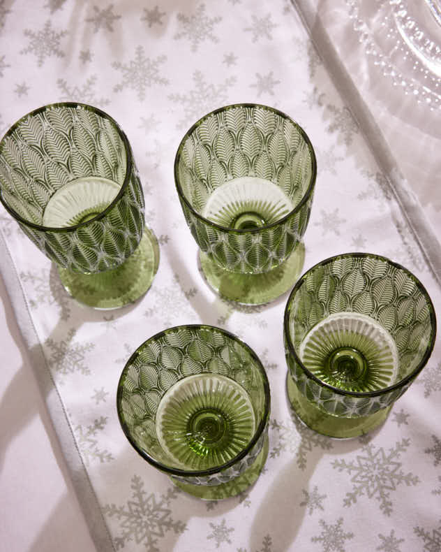 Botanical Green Goblet