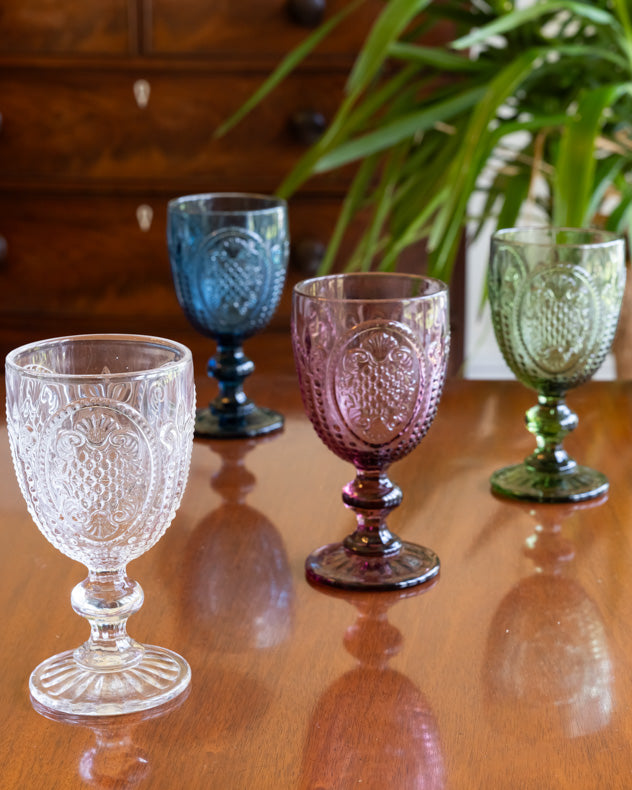 Fleur de Lys Wine Goblet Set