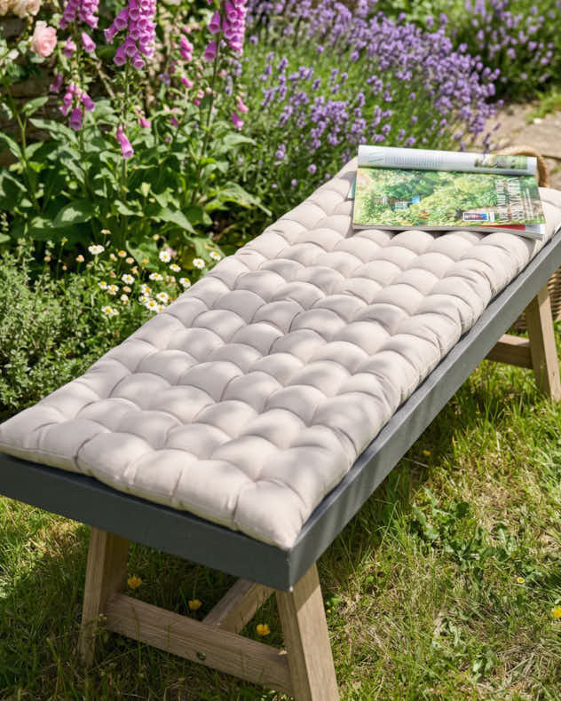 Saint Cloud Quilted Garden Bench Cushion