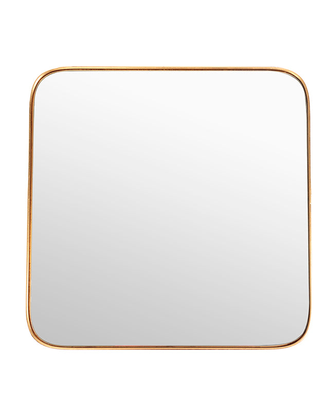 Gold Square Wall Mirror