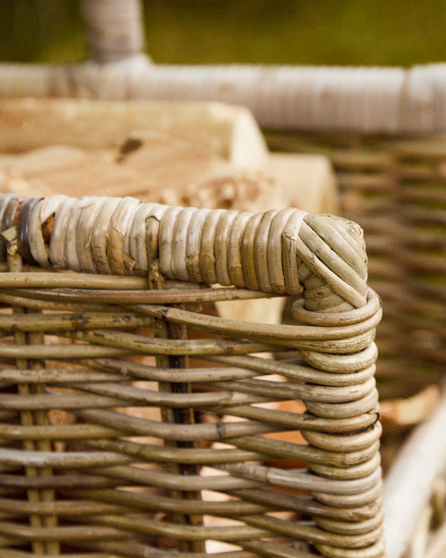 Small Rattan Open Log Basket