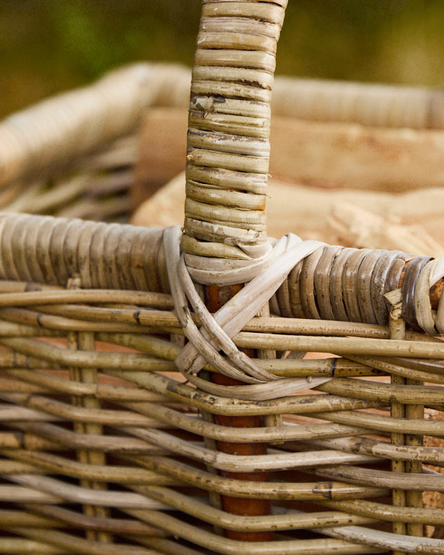 Small Rattan Open Log Basket