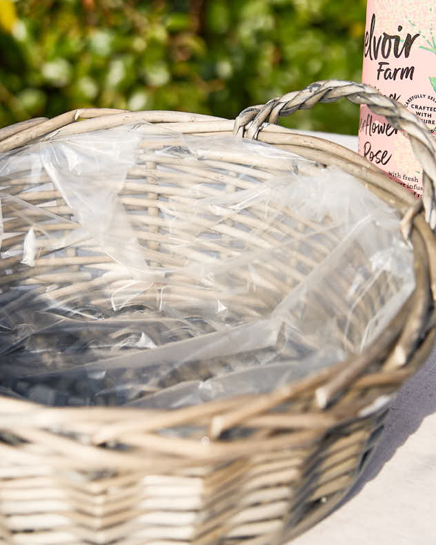 Small Round Wicker Tray Basket