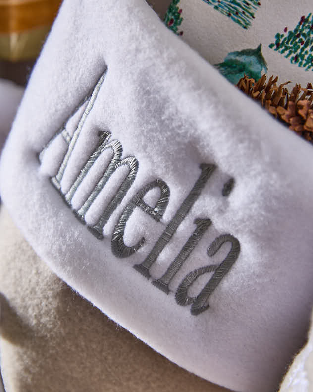 Personalised Grey Stocking Collection