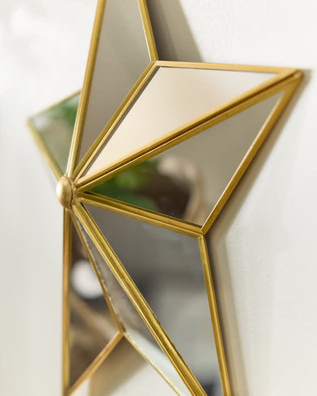 Gold Star Wall Mirror