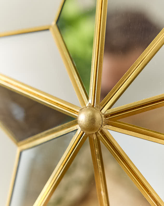 Gold Star Wall Mirror