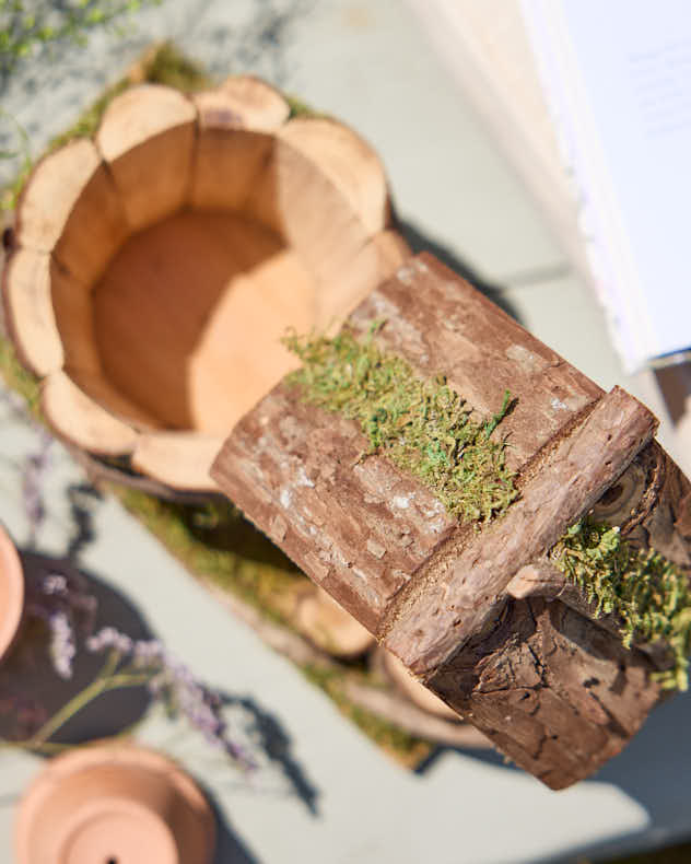 Woodland Lodge Bird House Planter