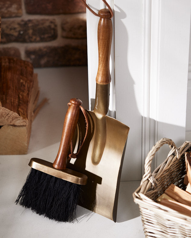 Mayfair Brass Log Rack &amp; Fire Tools