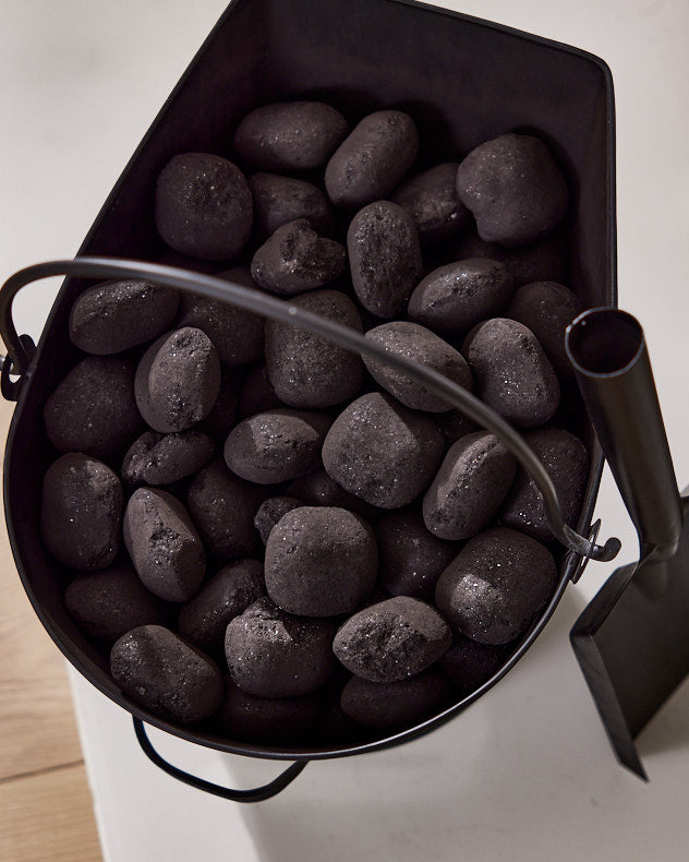 Log & Coal Storage - Dickens Coal Bucket with Shovel