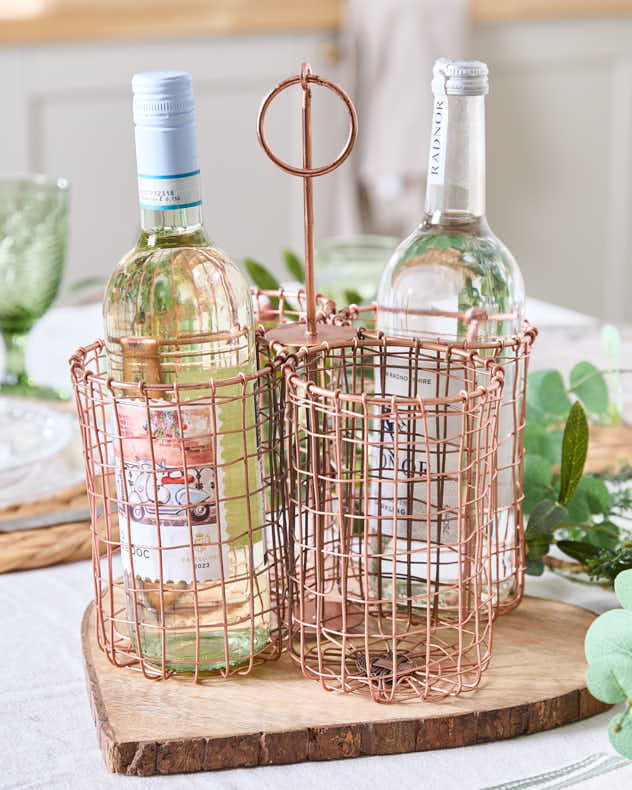 Copper Wire Cutlery Holder