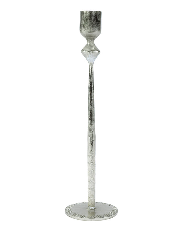 Tall Silver Candle Stick