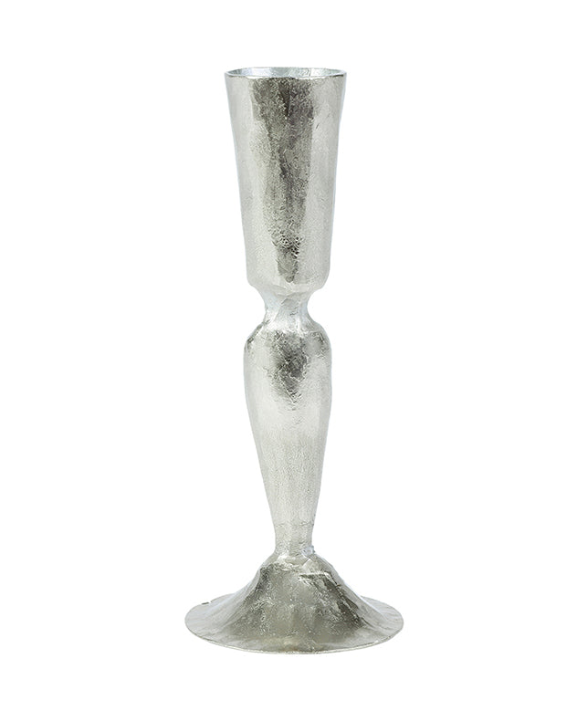 Silver Fluted Candle Stand