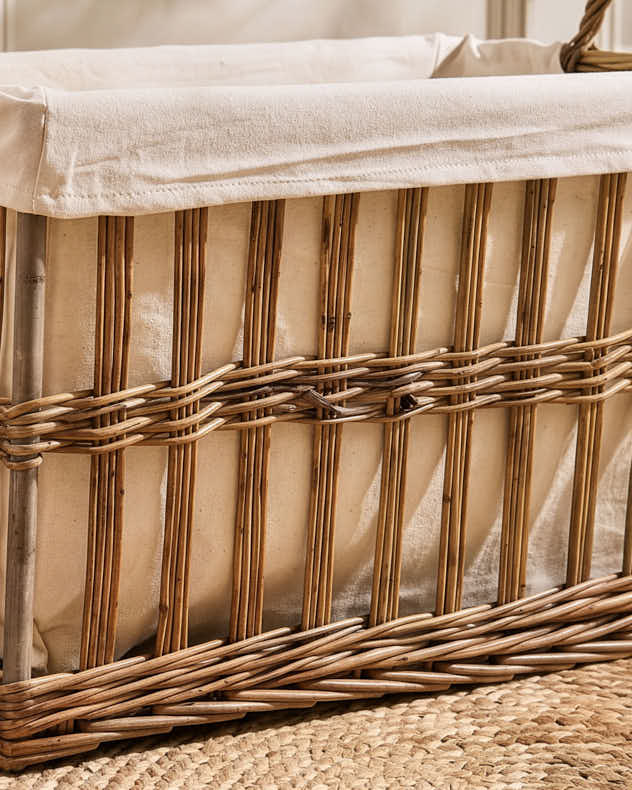Large Laundry Storage Basket with Lining