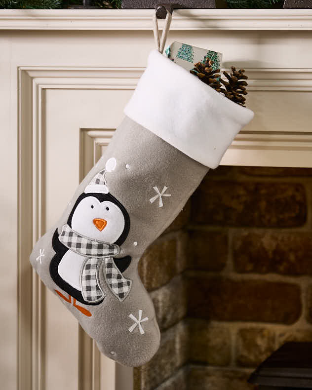Grey Christmas Stocking Collection