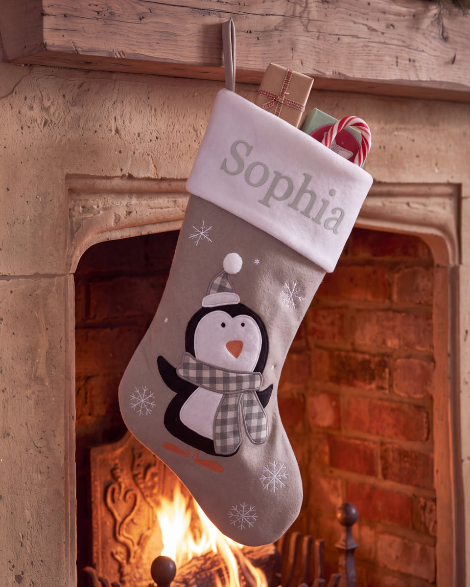Personalised Grey Stocking Collection