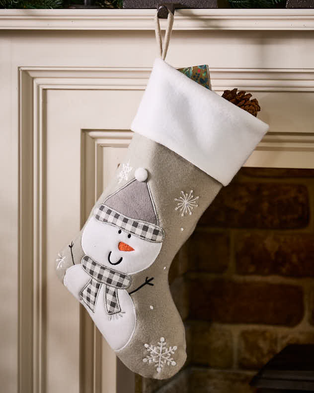 Grey Christmas Stocking Collection