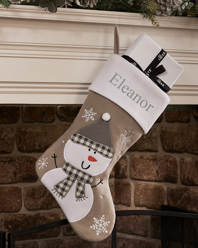 Stockings Reindeer - Personalised Grey Stocking Collection