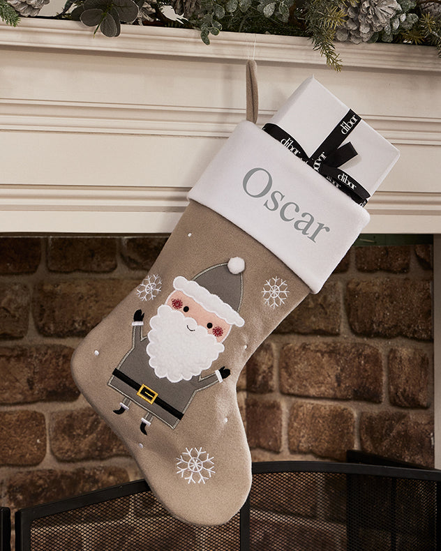 Personalised Grey Stocking Collection