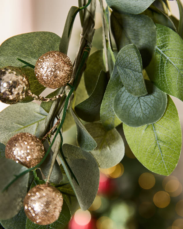 Gold Berry Eucalyptus Wreath