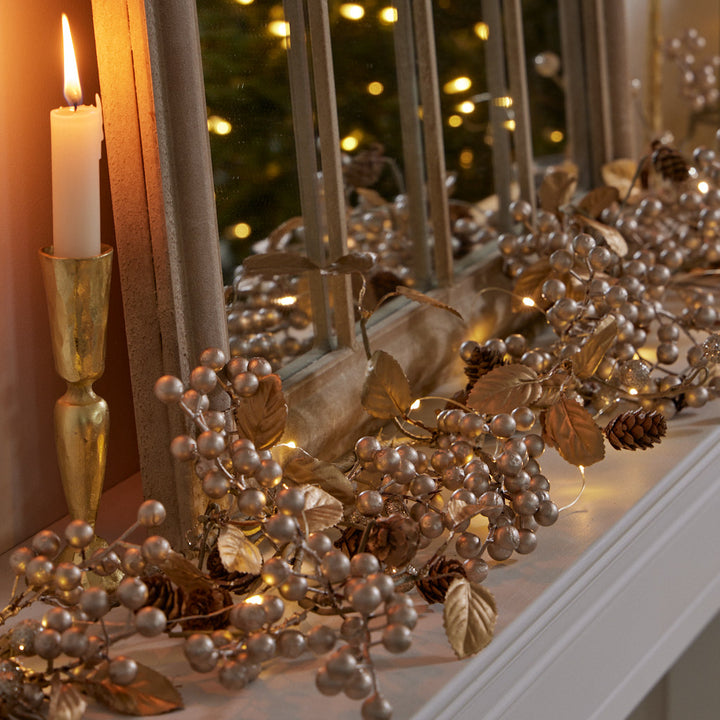 Clermont Champagne Christmas Garland 150cm