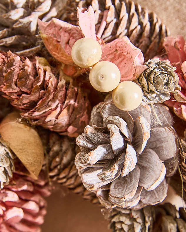 Blush Pink Christmas Wreath 30cm