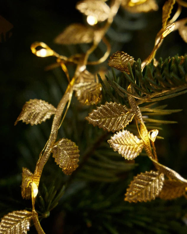 Golden leaf garland