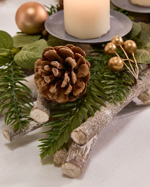 Woodland Candle Holder Centrepiece