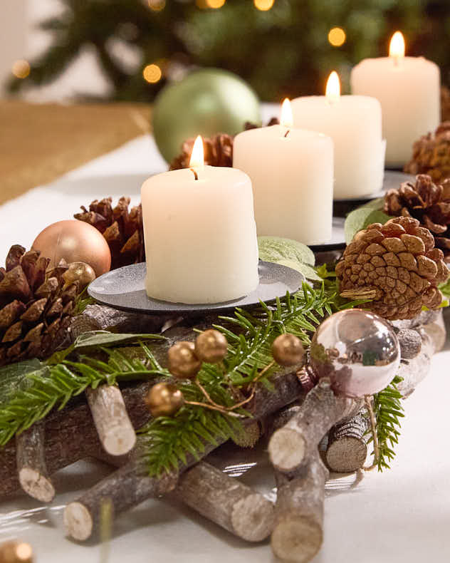 Woodland Candle Holder Centrepiece